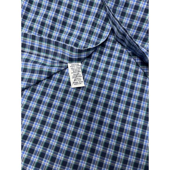 Ralph Lauren Men's Short Sleeve Blue Plaid Blake 100% Cotton Pre-Owned - Picture 8 of 8